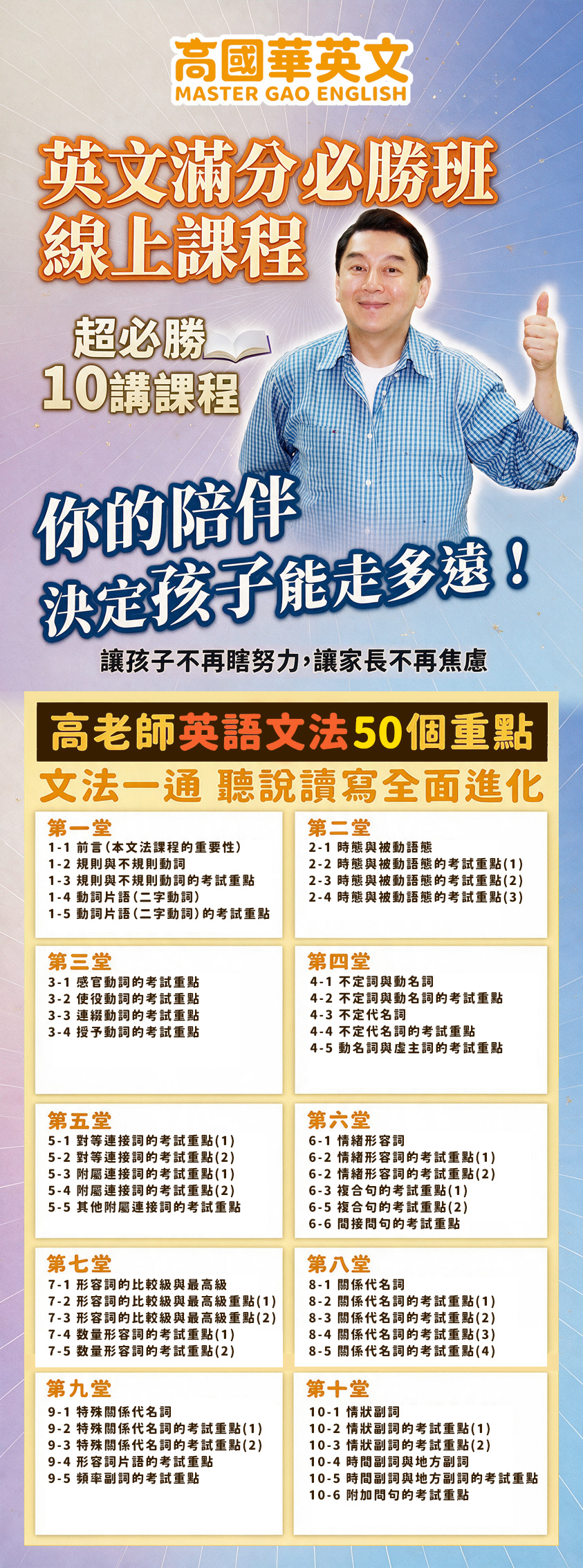 高國華英文滿分必勝班線上課程 課程詳情